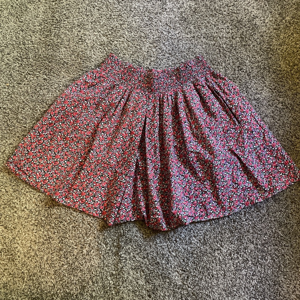 Victoria's Secret Red Floral Mini Skirt